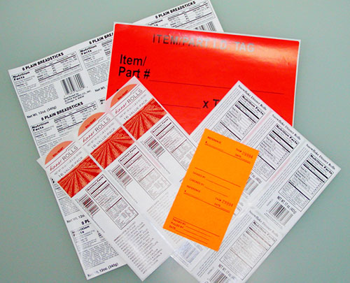 die cut labels